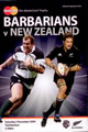 Barbarians v New Zealand 2009 rugby  Programme